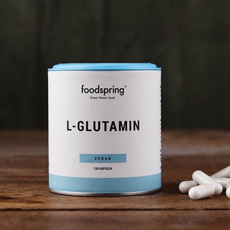 FOODSPRING L-GLUTAMINA 120 CPS